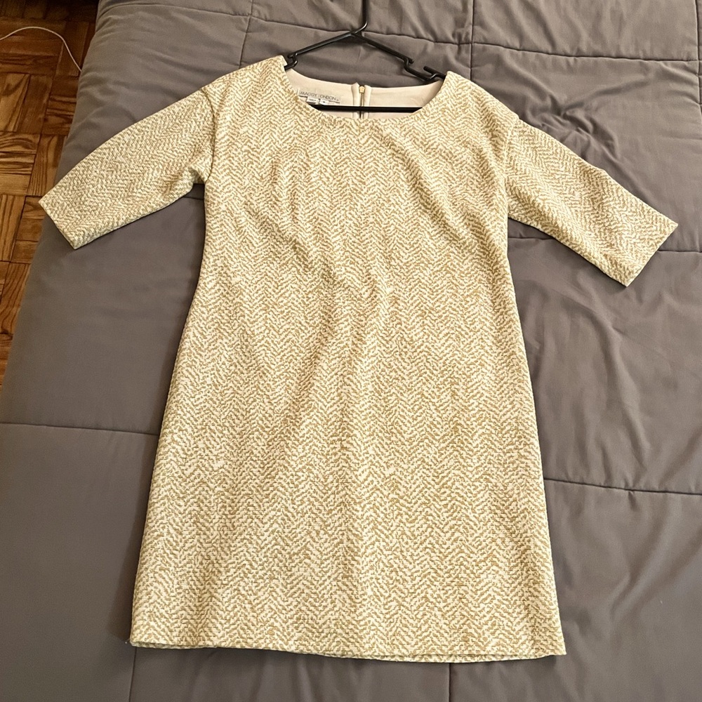 Maggy London metallic shift dress